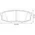 Гальмівні колодки задні Toyota Land Cruiser, Tundra / Lexus LX (2007->) Jurid 572597J (фото 1)