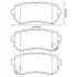 Тормозные колодки задние Hyuidai i20, i30, ix20, ix35, Tucson/KIA Sportage II, III Jurid 572604J (фото 1)