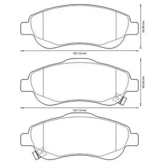Тормозные колодки передние Honda CR-V III, IV (2007->) Jurid 572605J