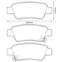 Тормозные колодки задние Honda CR-V III, IV (2007-&gt;) Jurid 572606J (фото 1)