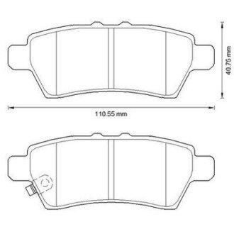 NISSAN Тормозные колодки задн. Pathfinder 05 - Jurid 572610J