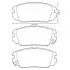 Тормозные колодки передние Hyundai Grandeur, Sonata, Tucson / KIA Opirus Jurid 572616J (фото 1)