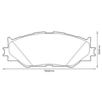 Тормозные колодки передние Lexus IS II, III Jurid 572620J