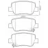 Тормозные колодки задние Toyota Avensis (2008-&gt;) Jurid 572627J (фото 1)