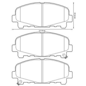 Колодки тормозные передние Honda Accord VIII, IX / Acura TLX Jurid 572635J