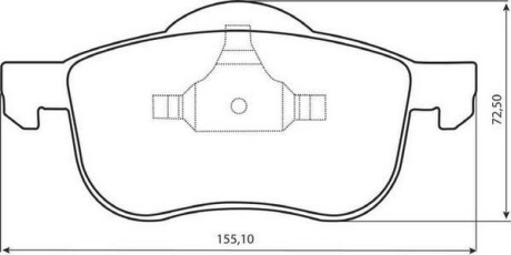 Колодки гальмові передні Volvo S60, S80, XC70, XC90 Jurid 573003J