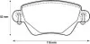 Тормозные колодки задние Ford Mondeo III / Jaguar X-Type I, II, XJ Jurid 573012J (фото 1)
