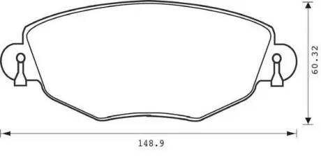 Тормозные передние колодки Ford Mondeo / Jaguar X-Type Jurid 573013J