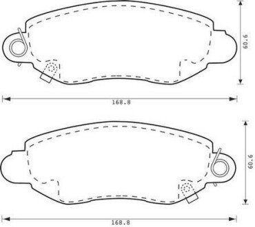 FORD гальмівні колодки передні TRANSIT 00- Jurid 573015J