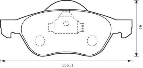 RENAULT гальмівні колодки передні Laguna II,III,Megane II,Scenic II 1.5dCi/2.0 16V 01- Jurid 573016J