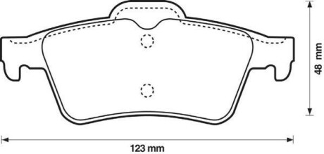 Задні гальмівні колодки Ford Focus, Transit, Connect / Nissan Primera / Renault Espace, Laguna / Jag Jurid 573018J