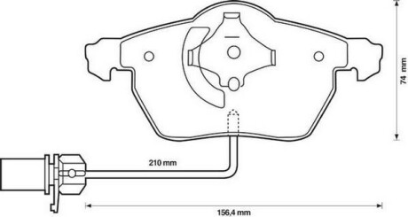 Гальмівні колодки передні Audi A4,A6 / VW Passat B5 / Skoda Superb I Jurid 573037J (фото 1)