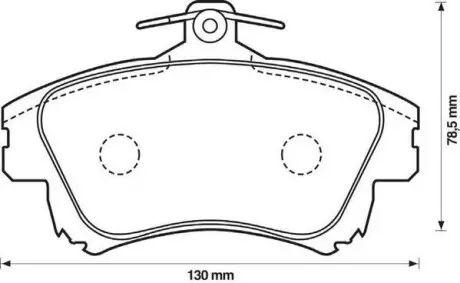 Колодки тормозные передние Volvo S40 / Mitsubishi Carisma, Colt / Smart Forfour Jurid 573039J