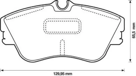 VW Тормозные колодки перед.с датч. T4 00- Jurid 573050J