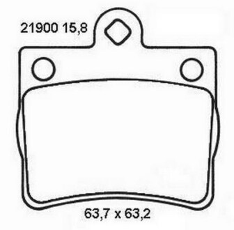 Гальмівні колодки задні Mercedes C-Class, E-Class Jurid 573053J