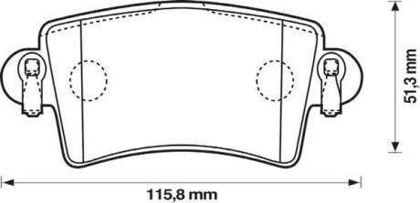 Задні гальмівні колодки Opel Movano A / Renault Master II / Nissan InterStar Jurid 573055J