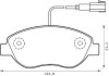 Тормозные колодки передние Fiat 500, Qubo, Punto, Linea/Alfa Romeo Mito/Citroen/Peugeot Jurid 573074J (фото 1)