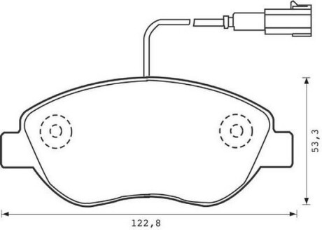 Тормозные колодки передние Fiat 500, Qubo, Punto, Linea/Alfa Romeo Mito/Citroen/Peugeot Jurid 573074J