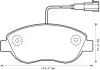 Гальмівні передні колодки Fiat Bravo, Doblo, Fiorino, Punto, Multipla, Linea, Abarth/Lancia Jurid 573075J (фото 1)