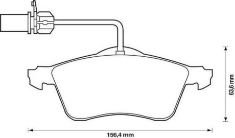 Тормозные колодки передние VW LT, Transporter Jurid 573106J