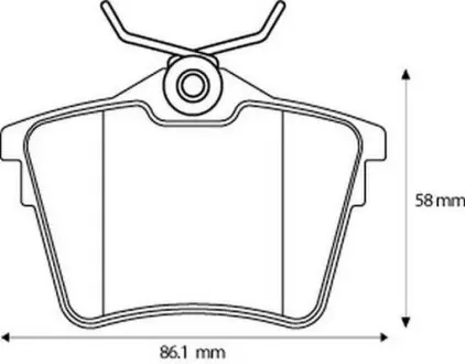 Тормозные колодки задние Peugeot 407,607 / Citroen C5 Jurid 573133J