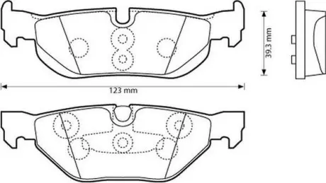 Тормозные колодки задние BMW 1-Series, 3-Series, X1 Jurid 573139J