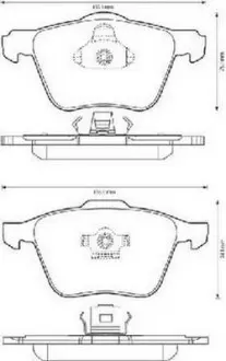 Гальмівні колодки передні Volvo XC90 I Jurid 573143J