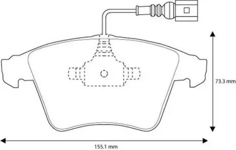 Тормозные колодки передние VW Transporter V, Multivan V Jurid 573160J