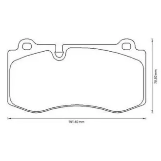 Колодки тормозные передние Mercedes S-Class (W221, C216), CLS (C219), E-Class (W211), SL (R230) Jurid 573178J