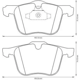 Тормозные колодки передние Ford Galaxy, S-Max/Volvo S60, S80, V60, V70, XC70 Jurid 573179J