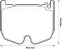 Тормозные колодки передние Mercedes CLS, E-Class, S-Class, SL, SLR Jurid 573180J (фото 1)