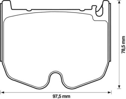 Колодки гальмові передні Mercedes CLS, E-Class, S-Class, SL, SLR Jurid 573180J