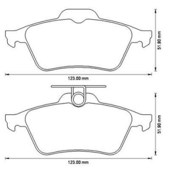 Тормозные колодки задние Ford Focus / Mazda 3 / Opel Vectra / Renault Laguna Jurid 573186J