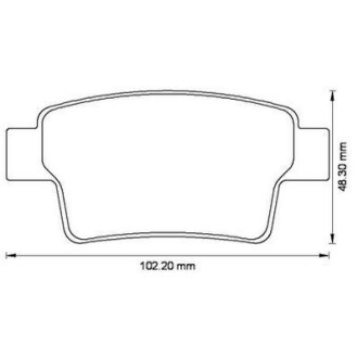 Задні гальмівні колодки Citroen C4 Jurid 573194J