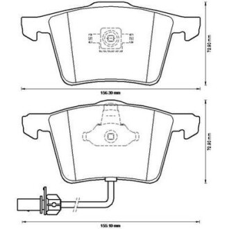 Тормозные колодки передние Audi A4, A6, A8/Seat Exeo Jurid 573196J