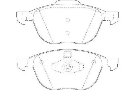 FORD гальмівні колодки передн.C-Max,Focus II,III,Kuga I,II Mazda 3,5,Volvo 03- Jurid 573209D