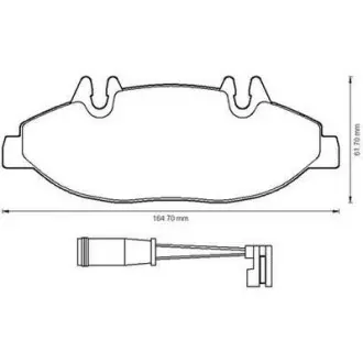 Тормозные колодки передние Mercedes Vito W639 Jurid 573221J