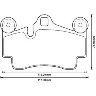Тормозные колодки задние Audi Q7/VW Touareg/Porsche Cayenne Jurid 573227J