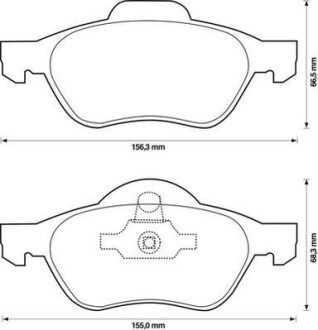 Тормозные колодки передние Renault Megane, Laguna, Scenic Jurid 573244J