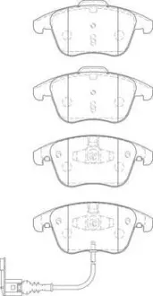 Тормозные колодки передние VW Sharan, Tiguan / Audi Q3 / Seat Alhambra Jurid 573246J