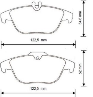 Гальмівні колодки задні Mercedes E-Class, GLK, C-Class Jurid 573248J