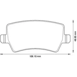 Гальмівні колодки задні Land Rover Freelander 2, Range Rover Evoque/ Ford Galaxy / Volvo V60, V70 Jurid 573250J (фото 1)