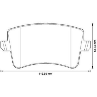 Гальмівні колодки задні Audi A4, A5, Q5 Jurid 573259J