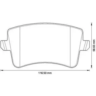 Тормозные колодки задние Audi A4, A5, Q5 Jurid 573259J