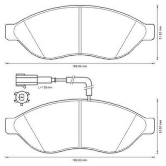 Колодки гальмові передні Peugeot Boxer / Citroen Jumper / Fiat Ducato Jurid 573260J