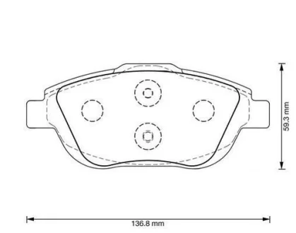 - Гальмівні колодки до дисків White Jurid 573264JC