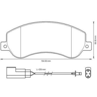 Тормозные колодки передние VW Amarok/Ford Transit Jurid 573275J