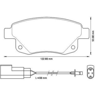 Тормозные колодки задние Ford Transit (2006->) Jurid 573277J