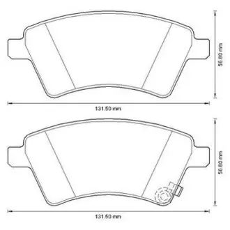 Тормозные колодки передние Suzuki SX4 / Fiat Sedici Jurid 573288J