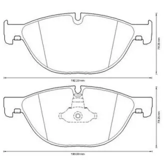 Гальмівні колодки передні M-Series BMW 5-Series, 6-Series Jurid 573292J